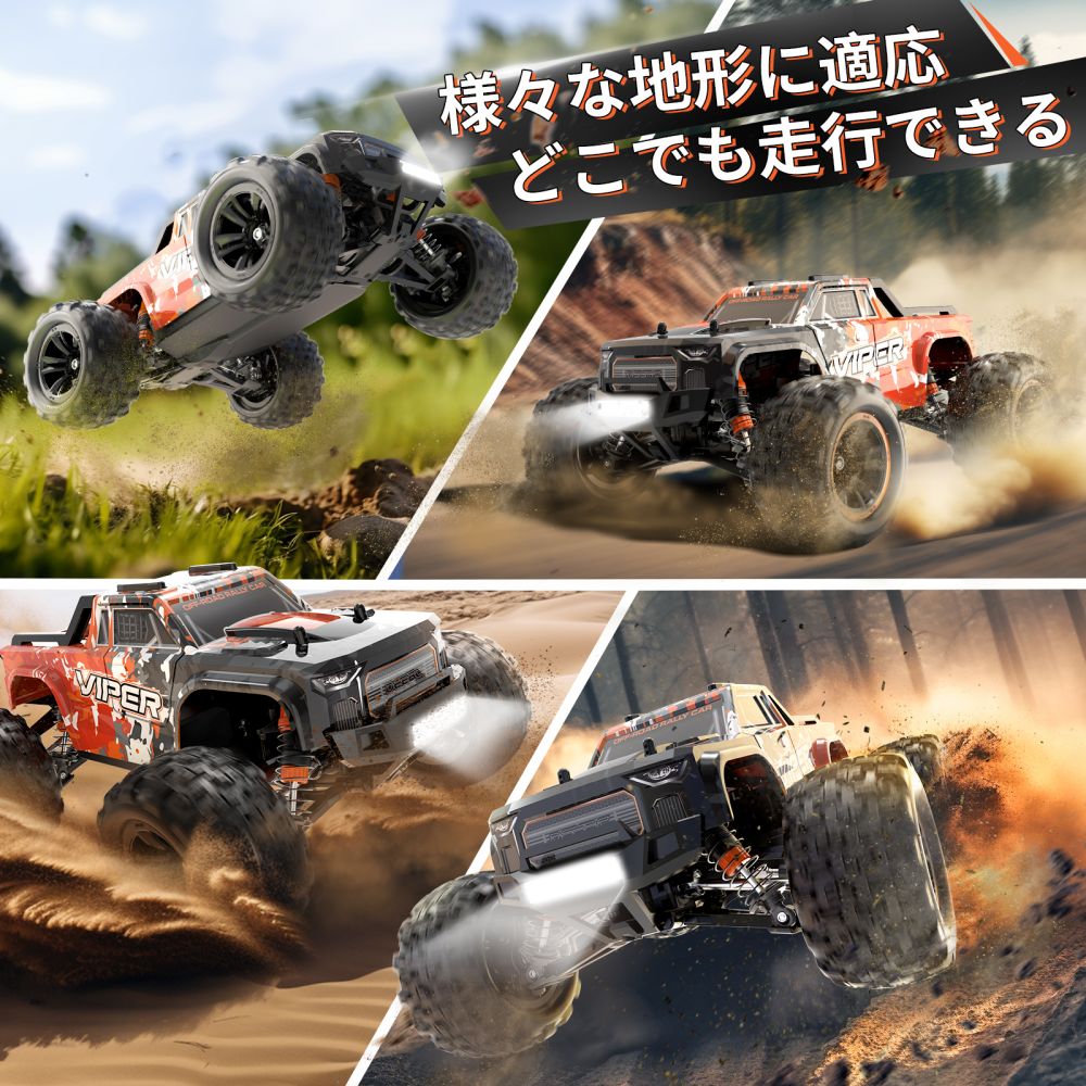 DEERC ラジコンカー 大人 ラジコン オフロード 速い 40KM/H ブラシレス