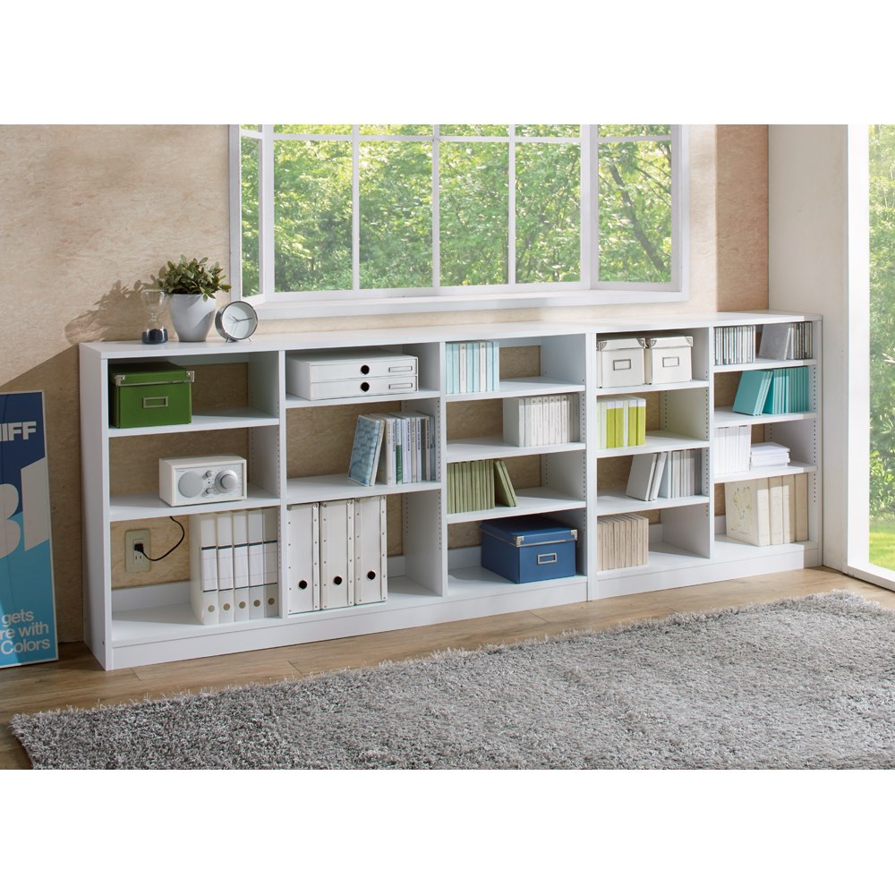 dinos（ディノス） 奥行き選べる背板オープン腰高本棚 幅120奥行20cm