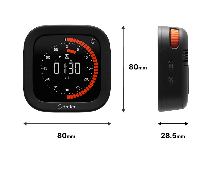 ドリテック 公式 ビジュアルタイマー キッチンタイマー 無音 長時間