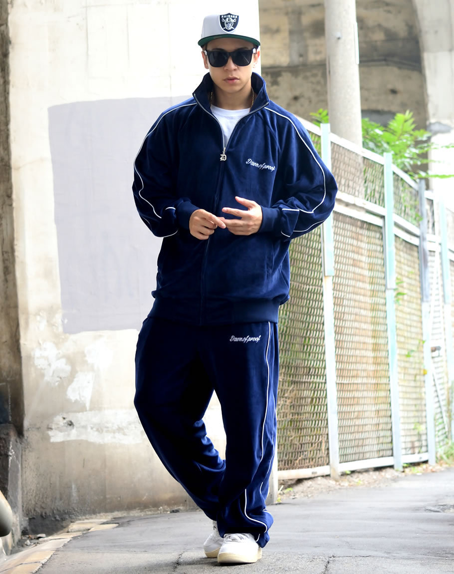 ベロア ジャージ メンズ 上下 セットアップ ブランド 大きいサイズ B系