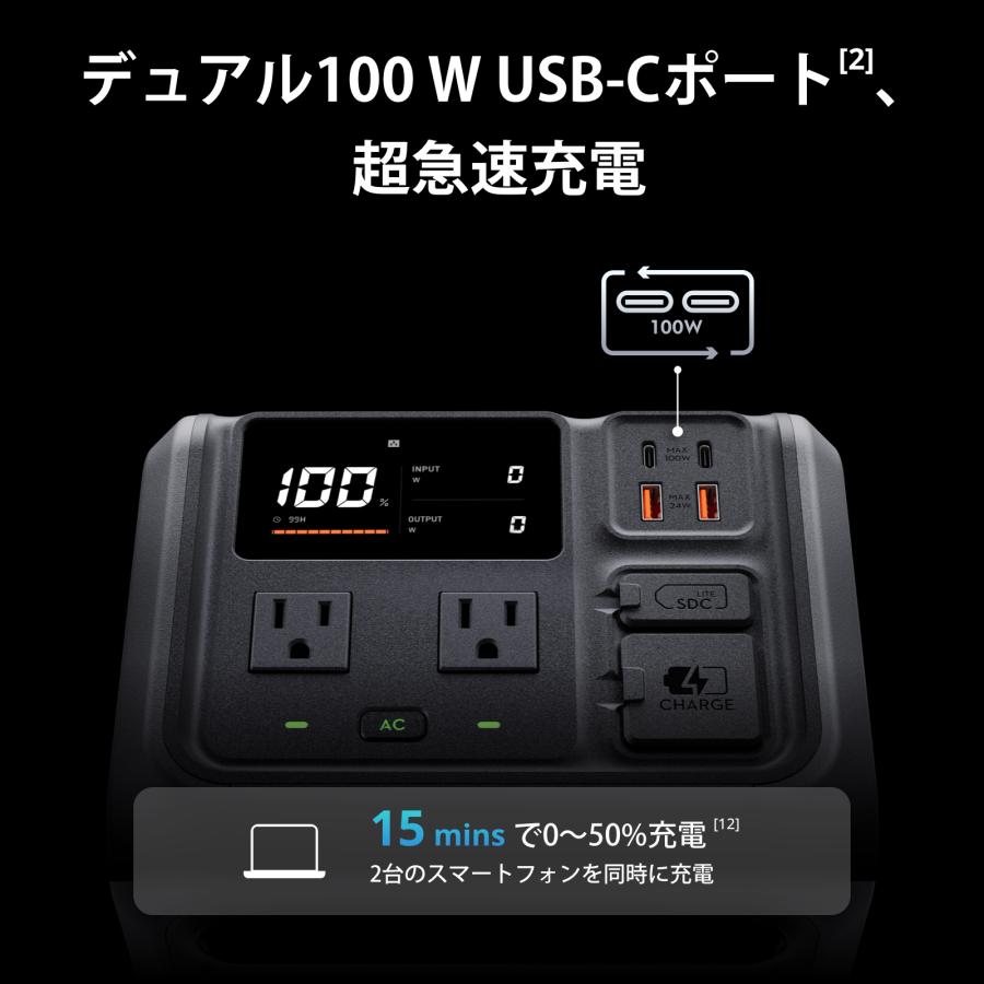 DJI ポータブル電源 DJI Power500 + 120W ソーラーパネル + 車内電源