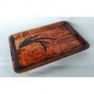 お盆 トレー 国産 木製 後藤塗 幅広 コーヒートレー 本漆塗り 香川漆器