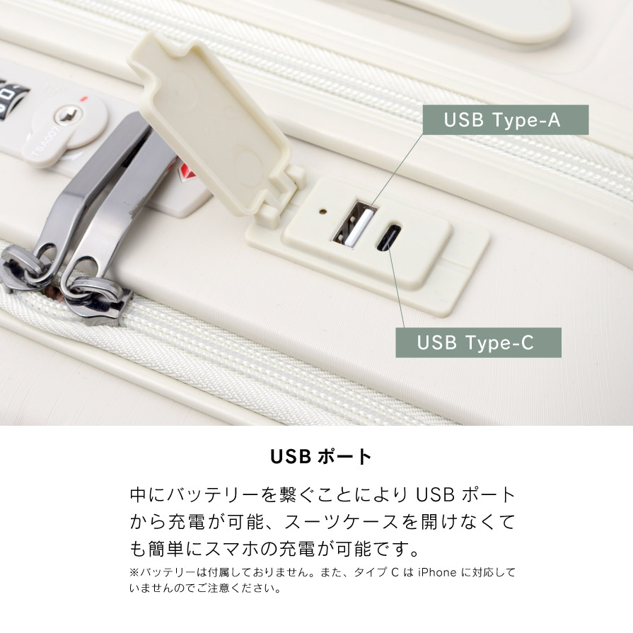 GRIFFINLAND キャリーケース スーツケース M サイズ 中型 フロント