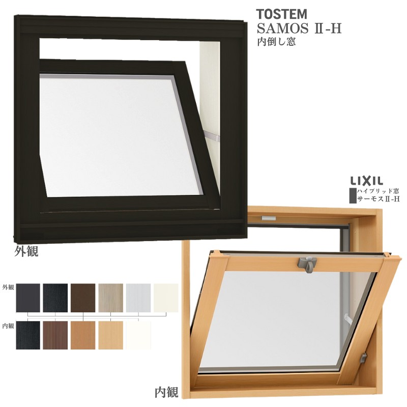 サーモスII-H 内倒し窓 06005 サーモス2-H W640×H570 mm 複層ガラス
