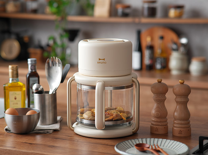 BRUNO（ブルーノ） ガラスエアフライヤー BOE122-IV 家庭用 ノン