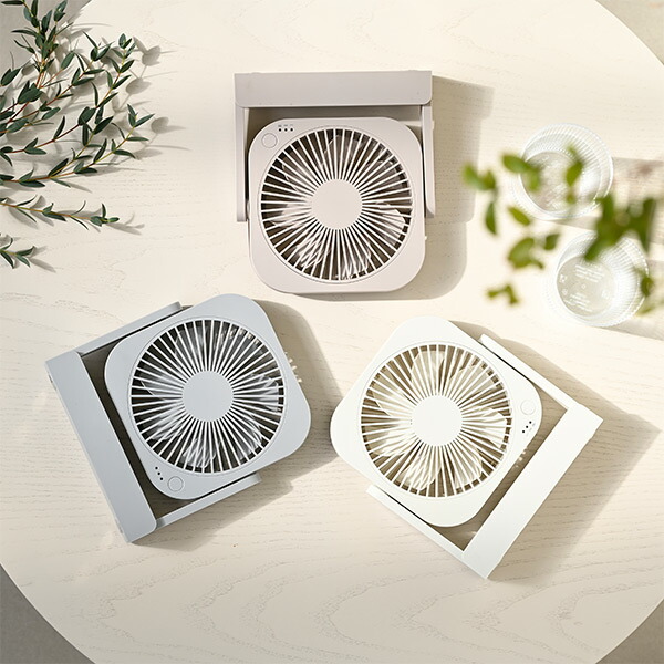 TOPLAND（トップランド） 扇風機 卓上扇風機 usb 静音 マグネット付き