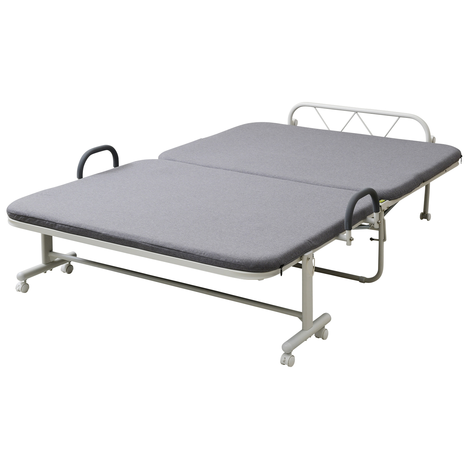 山善（YAMAZEN） 折りたたみベッド セミダブル ハイタイプ 組み立て