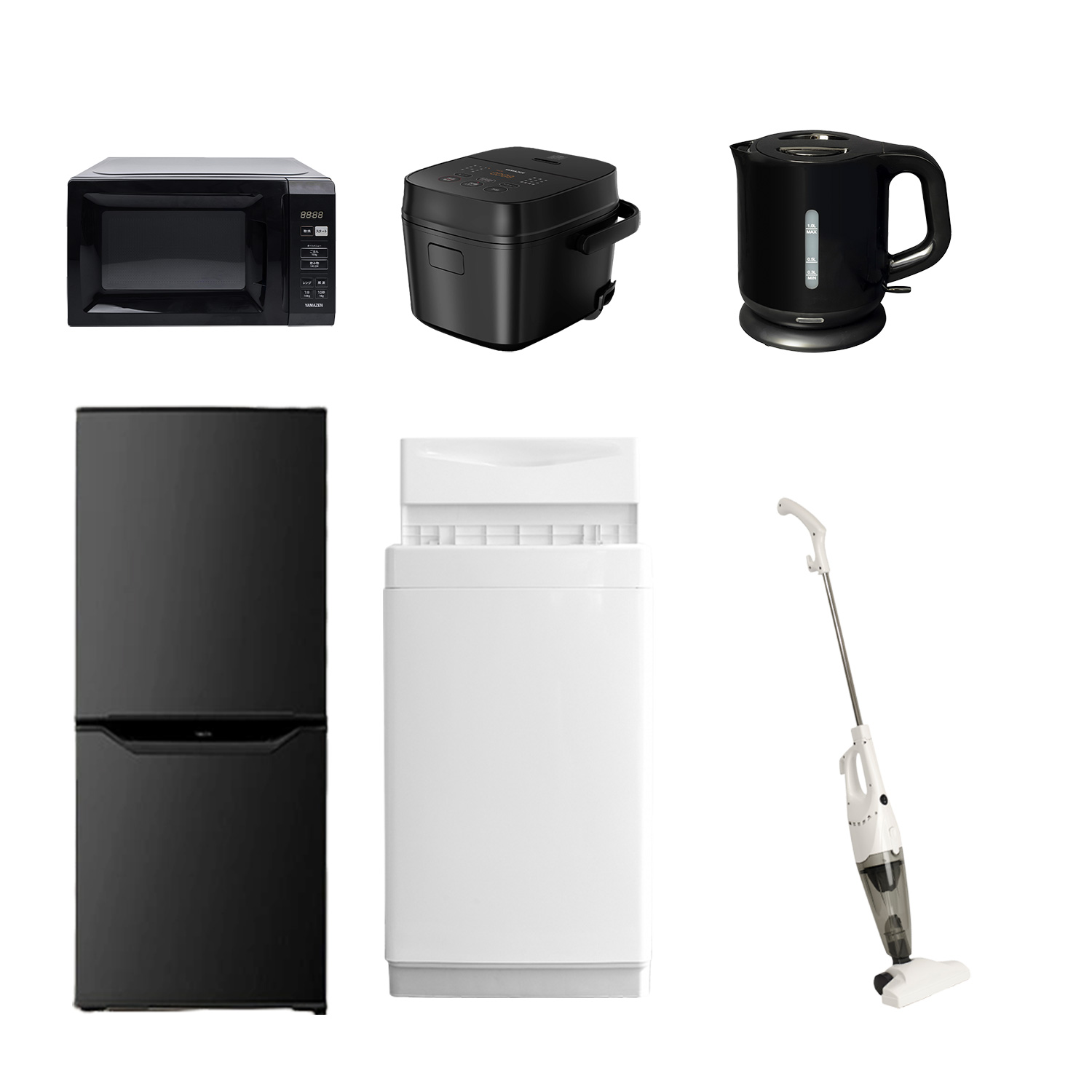 山善（YAMAZEN） 家電セット 一人暮らし 6点セット 冷蔵庫 106L 洗濯機