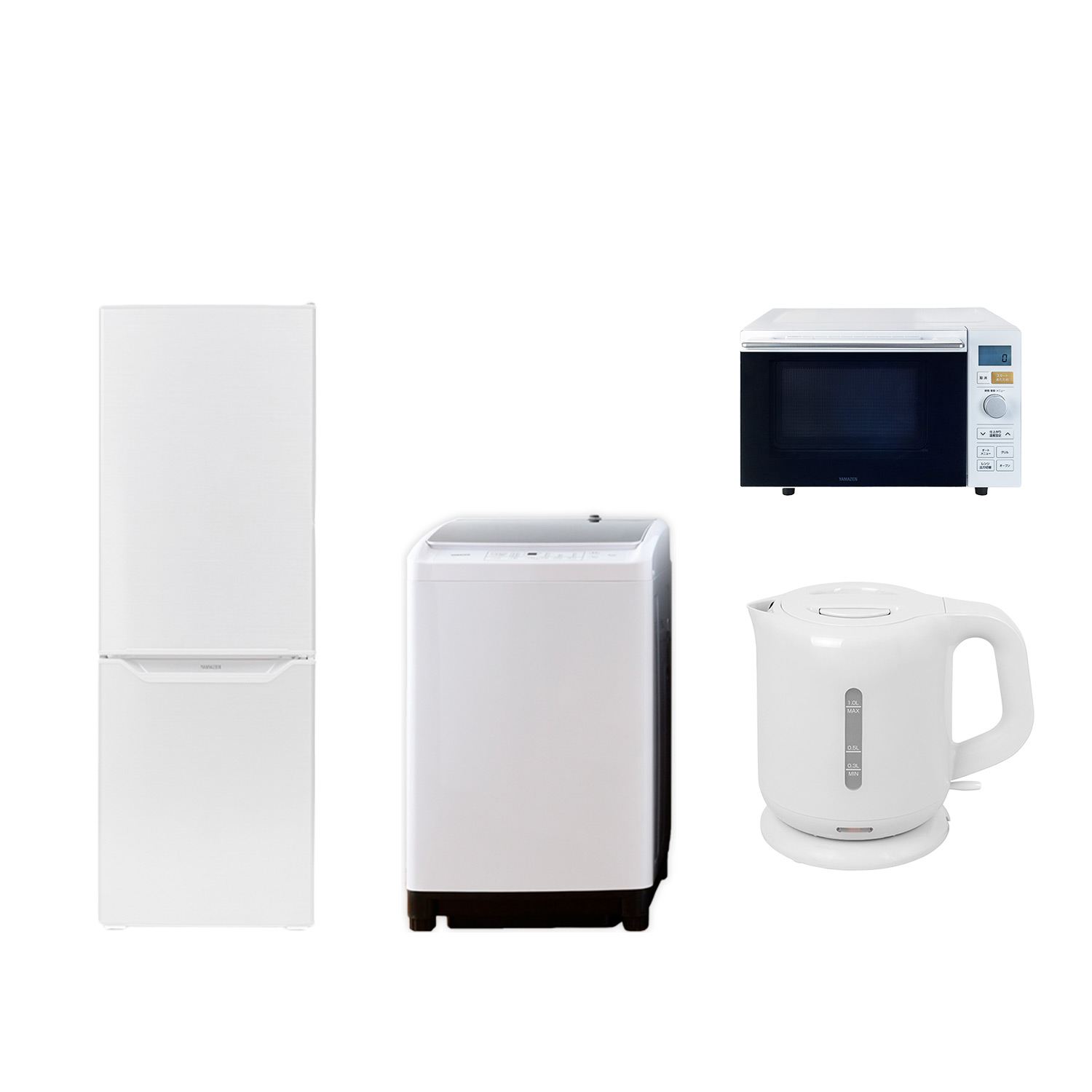 山善（YAMAZEN） 家電セット 一人暮らし 新生活 家電セット 4点セット