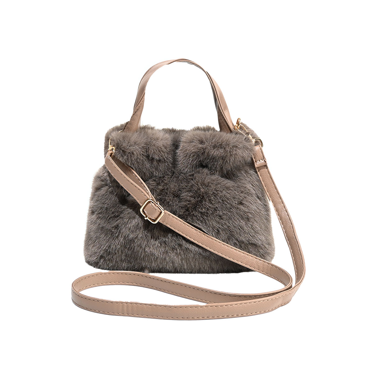 ファーバッグ 2way トート ショルダー レディース 斜めがけバッグ