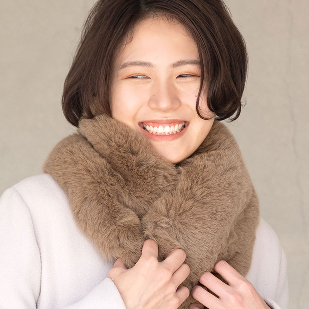LUCIANNA（ルチアーナ） ファー マフラー スヌード ネックウォーマー