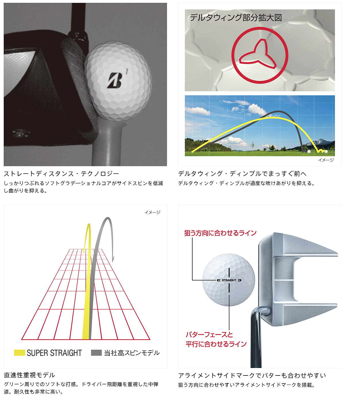 BRIDGESTONE GOLF ブリヂストンゴルフ日本正規品 SUPER STRAIGHT