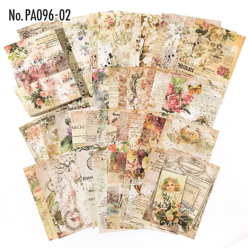 コラージュ 素材 デザイン ペーパー ジャンクジャーナル アンティーク