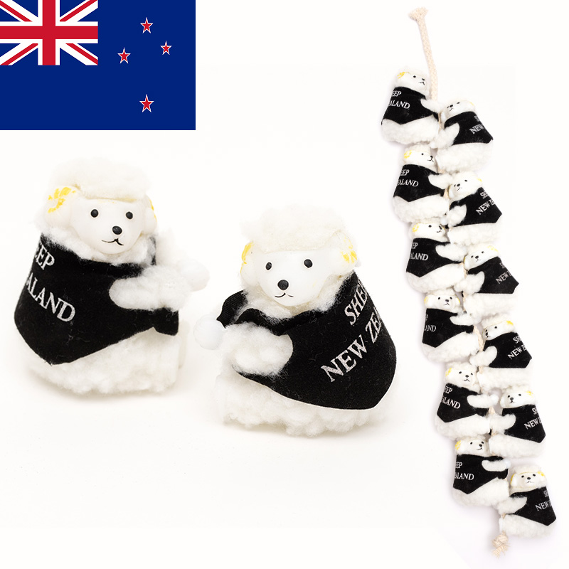 美品】ニュージーランド 羊 ひつじ ぬいぐるみ Rony Ram シープスキン