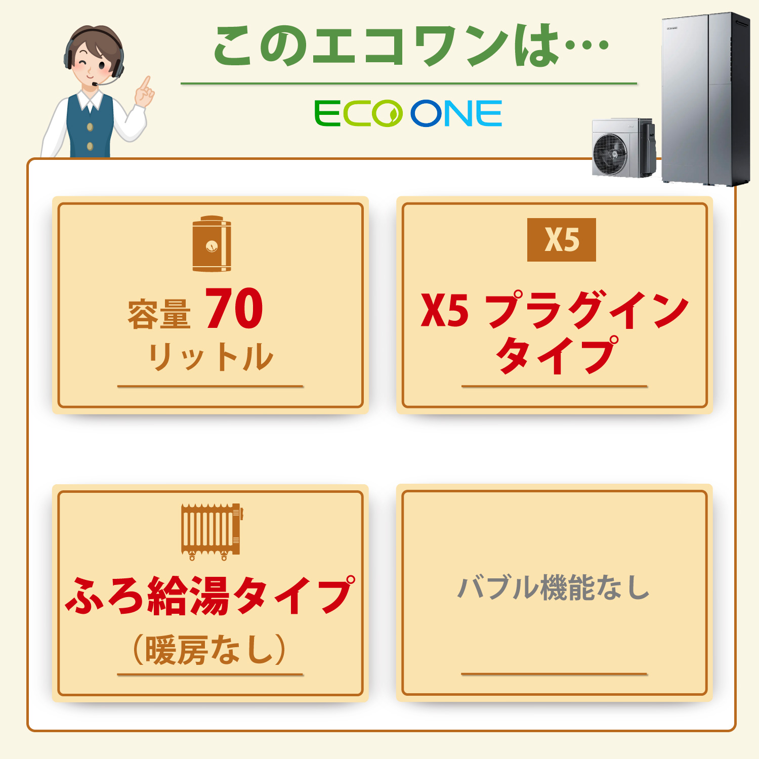 リンナイ（Rinnai） 【工事費込み】エコワン 全国対応 X5 プラグイン