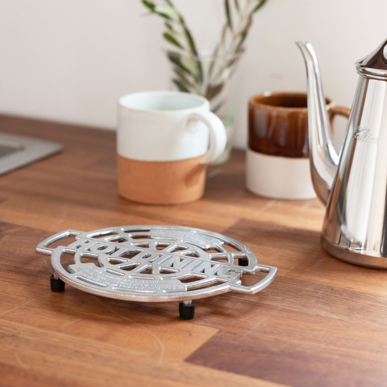 鍋しき トリベット アルミ 鍋敷 シルバー サークル 丸 アルミ