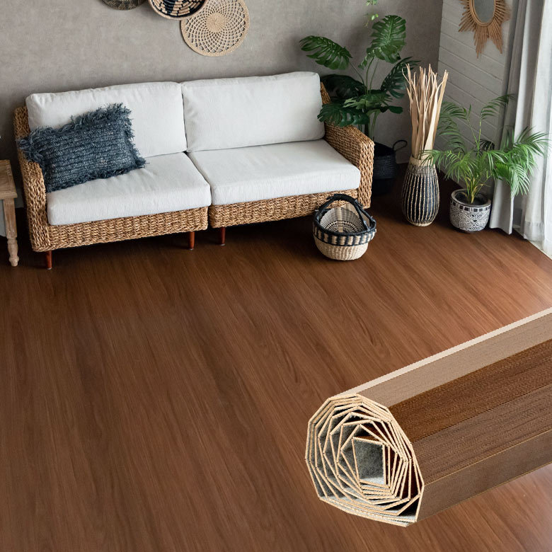 ELEMENTS ウッドカーペット 団地間 6畳用 約243×345cm 2枚敷き 1梱包