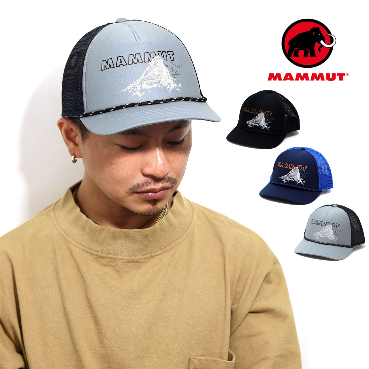 MAMMUT（マムート） キャップ メッシュ メンズ メッシュキャップ 登山