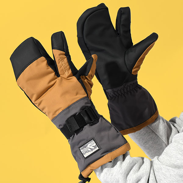 HESTRA（ヘストラ） レザーミトン Gauntlet Sr 3-Finger MITTEN メンズ