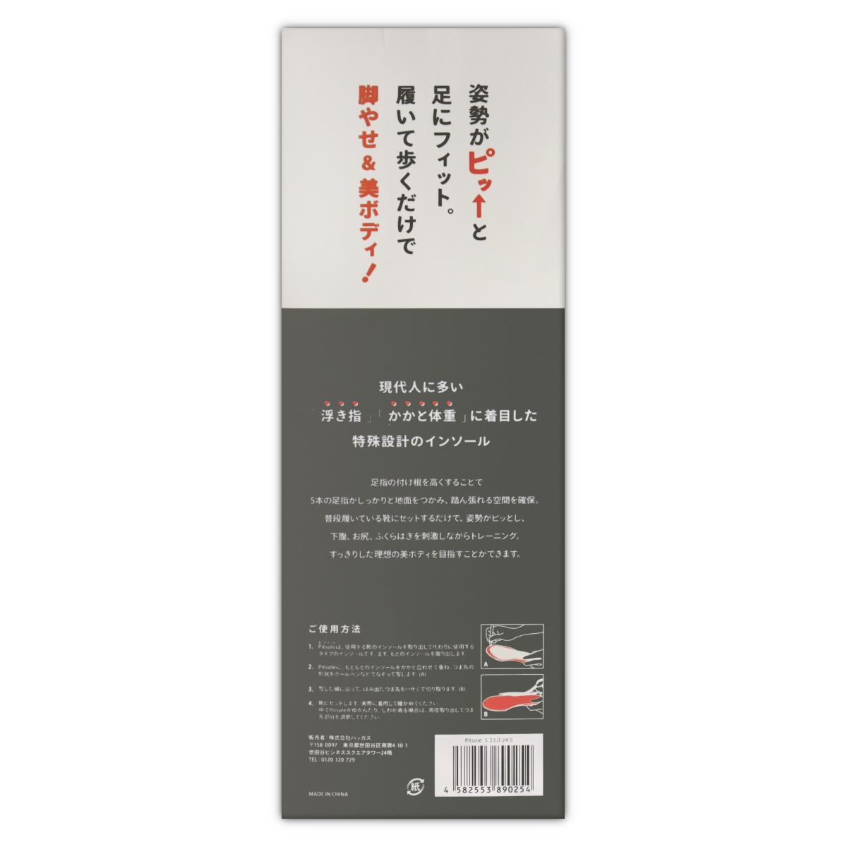 2個セット 】 ピットソール Pitsole Sサイズ ( 23〜24.5cm ) ブラック