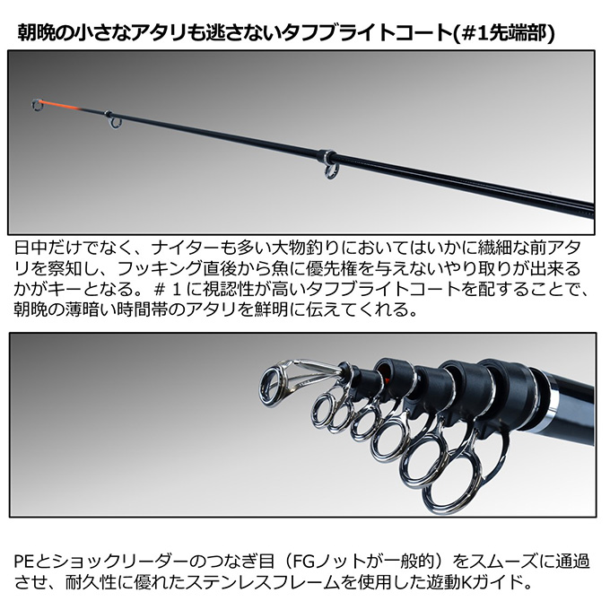 DAIWA（ダイワ） バトルゲーム BKG (ブッコミゲーム) T XH480 (磯竿/遠