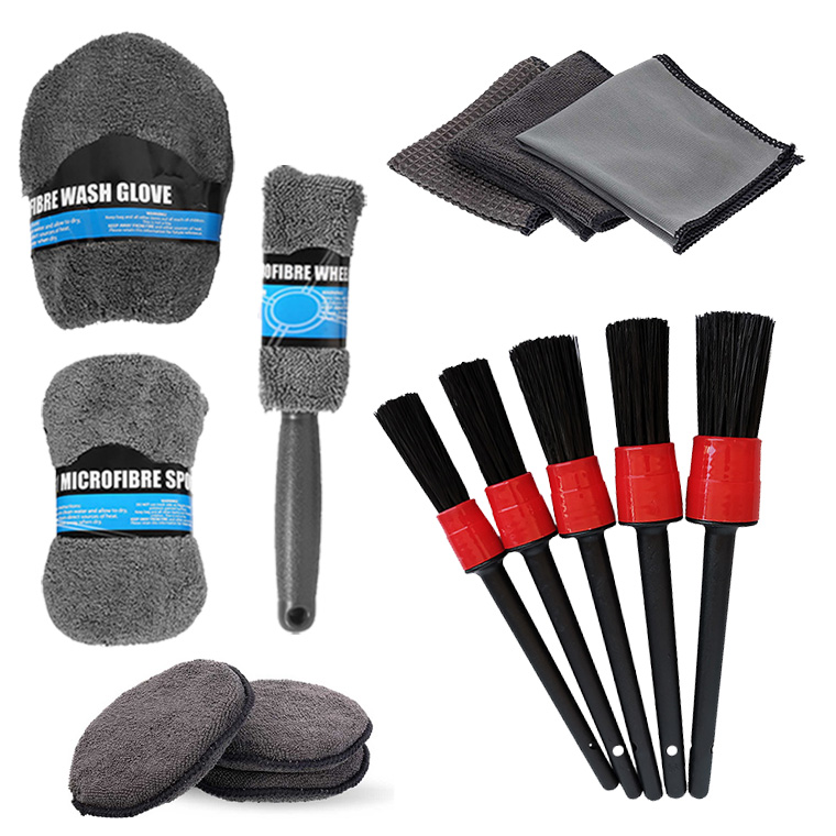 14点セット】洗車 セット 14点 タオル スポンジ グローブ タイヤブラシ