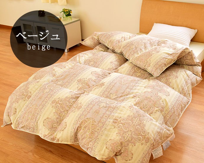 羽毛布団 クイーン 暖かい布団 グース93% 羽毛ふとん 日本製 国内洗浄