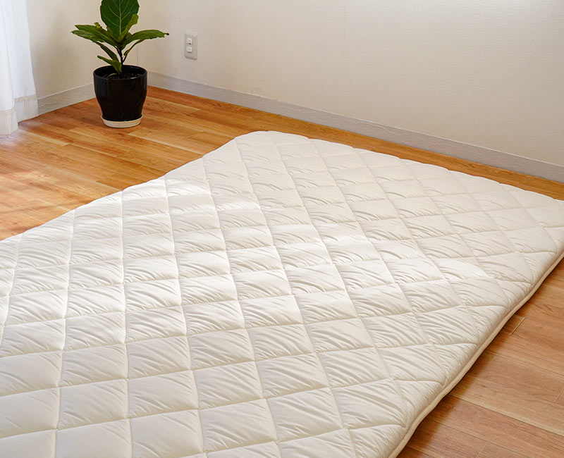 羊毛 敷布団 敷き布団 ダブル 日本製 抗菌 防臭 防ダニ ウール50