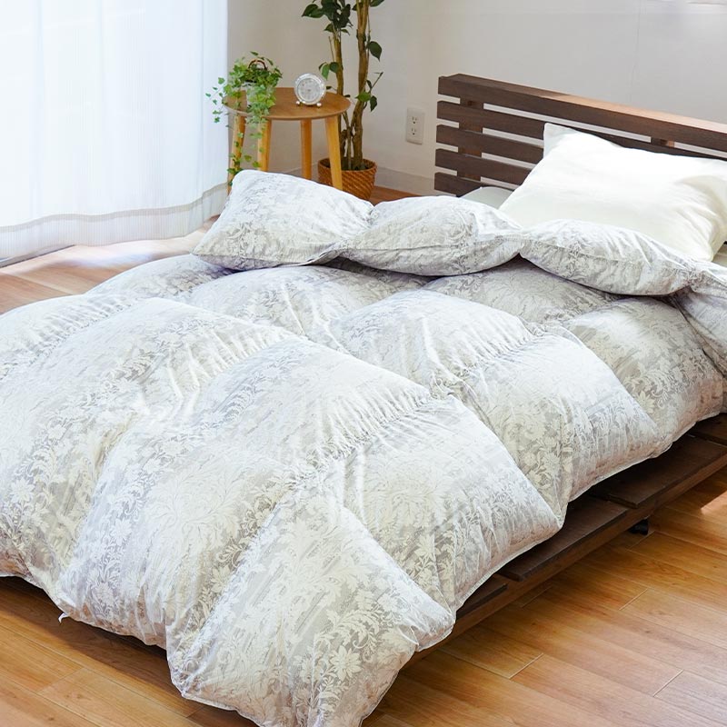 羽毛布団 シングル 暖かいふとん グース93％ 0.7kg 日本製 超軽量 軽い