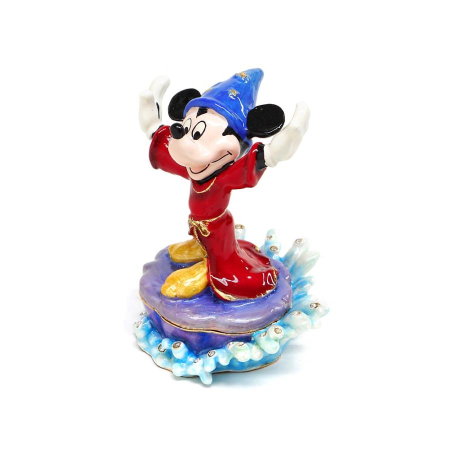 ソーサラーミッキー エナメルボックス ジュエリー フィギュア