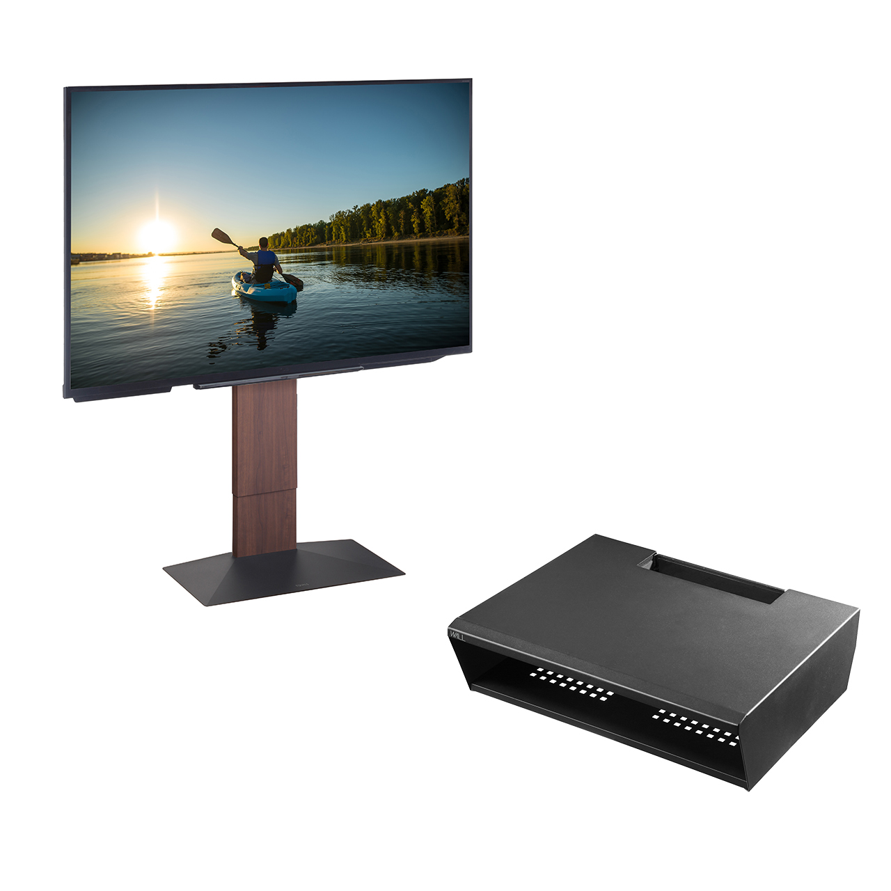 EQUALS 壁寄せテレビスタンド anataIRO 希少コッパーカラー別売棚付