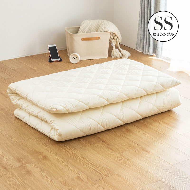 MINT 極厚 洗える 着脱式 敷布団 セミシングル 厚み10cm 折 り畳み 3