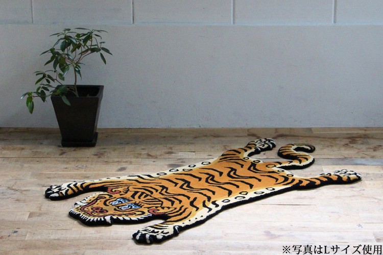 予約/Sサイズ Tibetan Tiger Rug チベタンタイガーラグS W60×D100