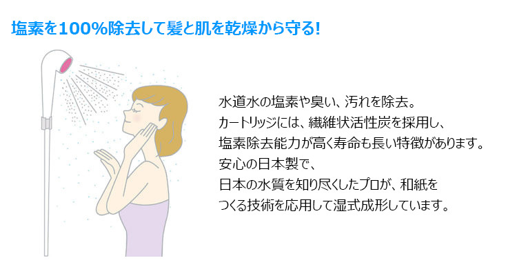 2個セット ウルオシャワー専用 交換カートリッジ 浄水シャワーヘッド