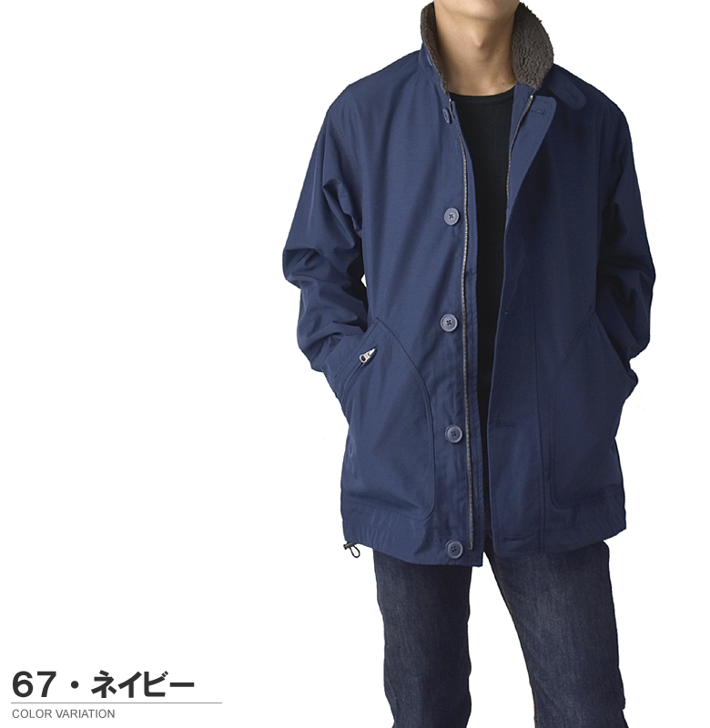 FLAG ON CREW メンズ デッキジャケット N-1 中綿 ミリタリー ブルゾン