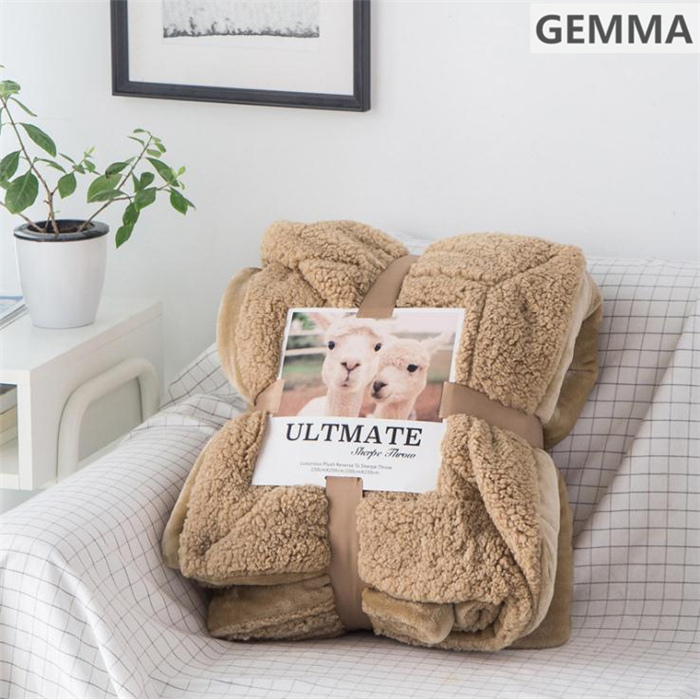 毛布 フランネル シープ調ボア ブランケット あたたかい 厚手毛布 吸湿