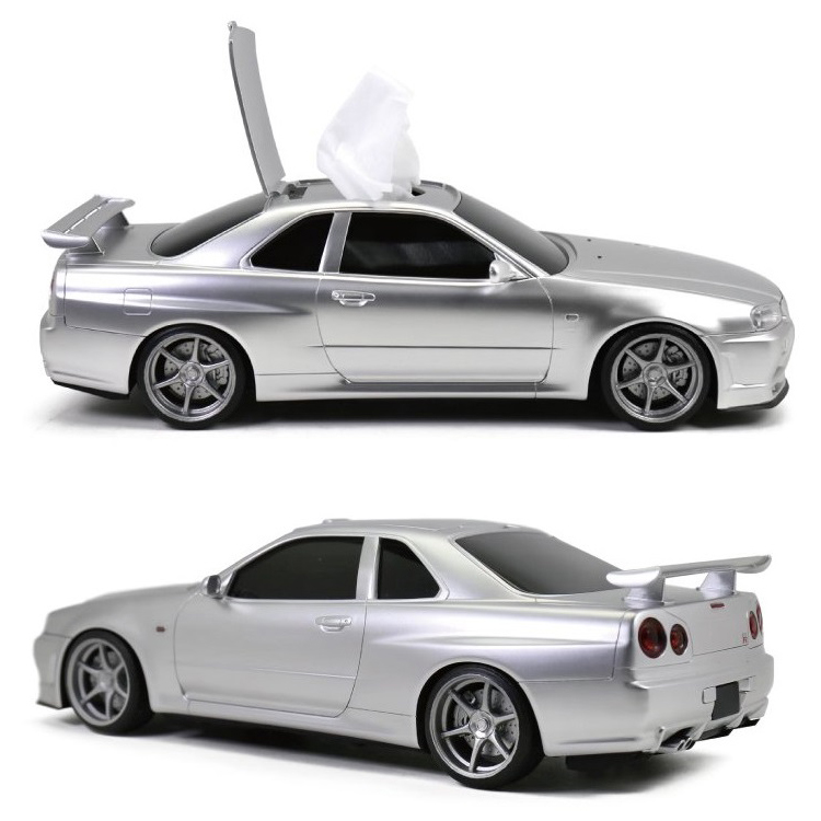 NISSAN 日産スカイライン GT-R BNR34型ウェットティッシュケース GTR