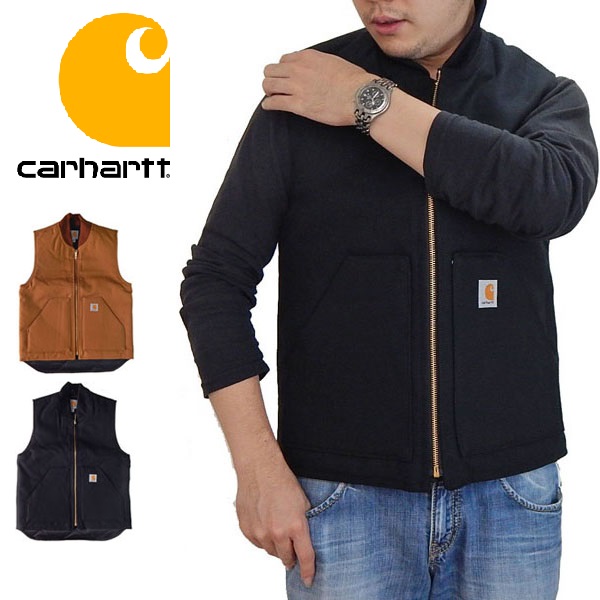 並行輸入 US企画 CARHARTT カーハート ダック ベスト V01 キルティング
