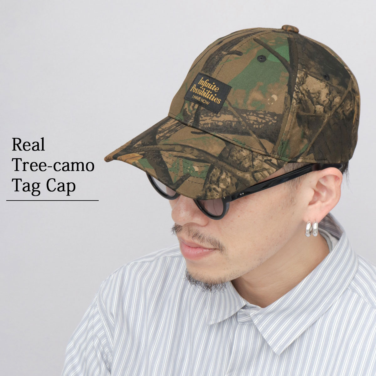 Basiquenti 迷彩キャップ キャップ メンズ 迷彩帽 リアルツリーカモ