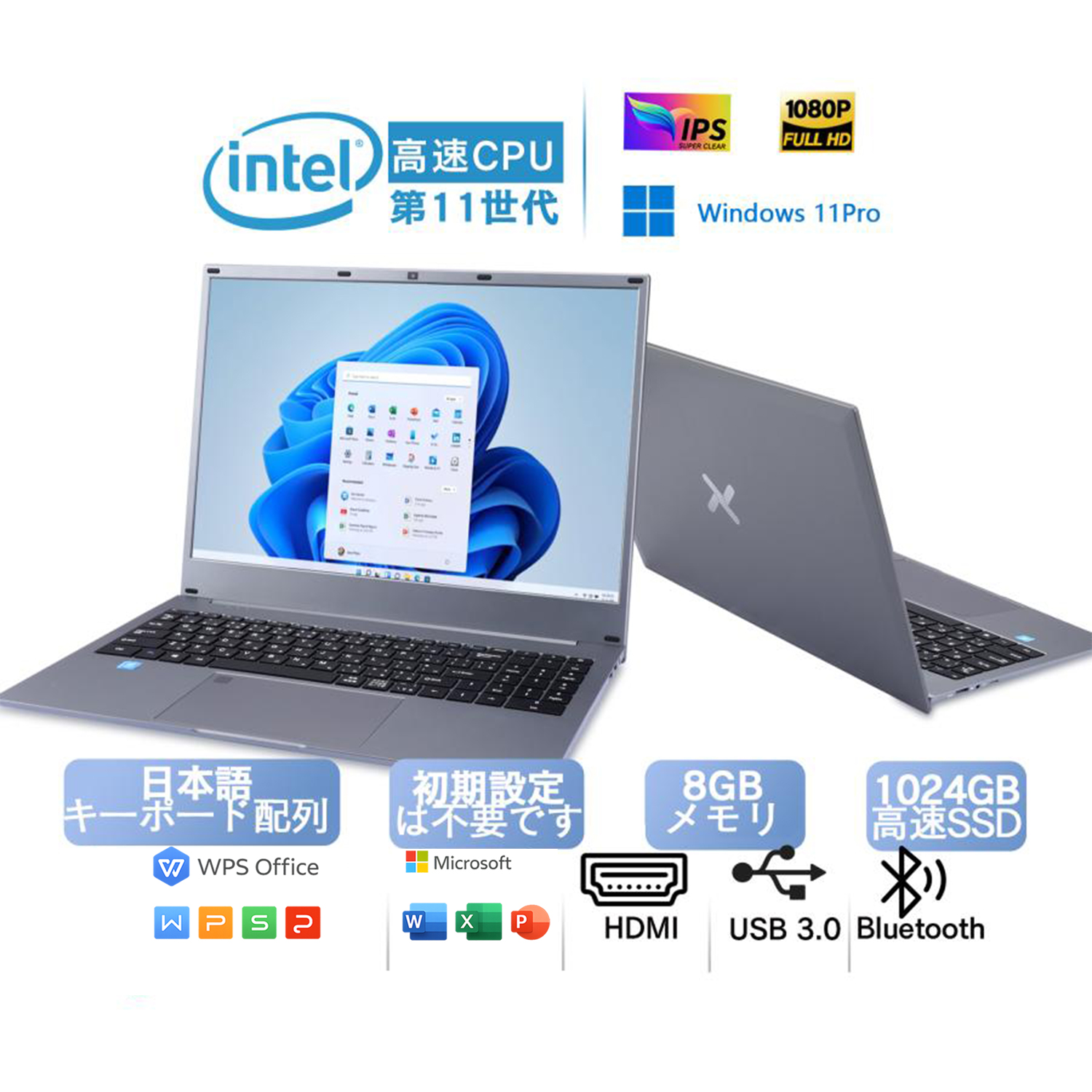 VETESA 新品ノートパソコン Win11搭載 Office Pentium Gold 6500Y