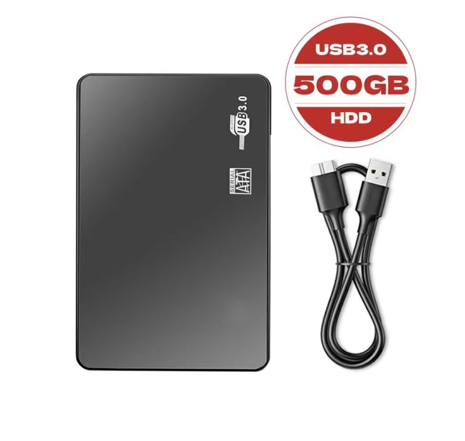 VETESA 外付けハードディスク ポータブル 500GB 2.5インチ テレビ録画