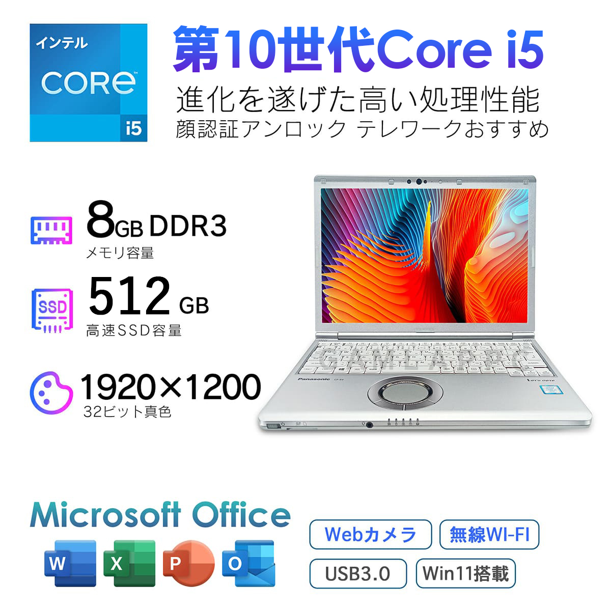 Let's note SV 中古レッツノート Panasonic CF-SV9 第10世代Core i5