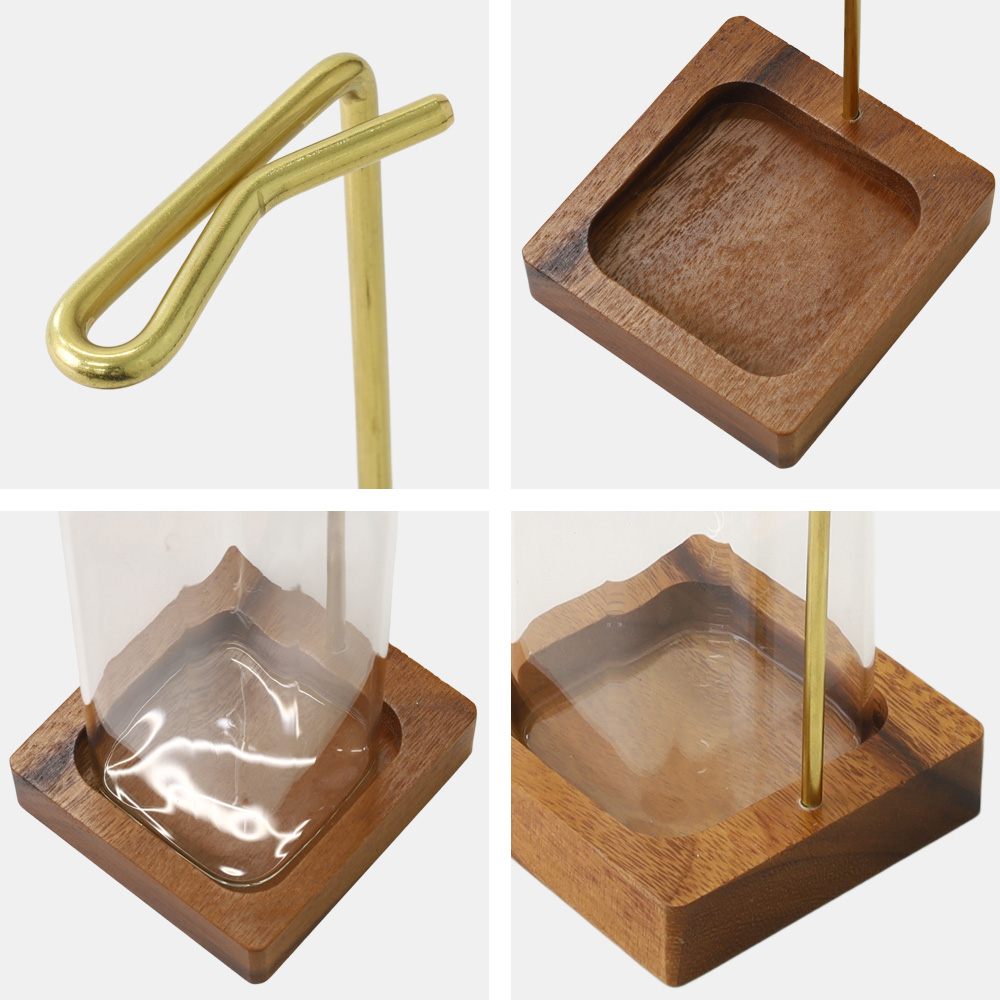 線香立て ガラス お香立て おしゃれ 縦置き 吊り下げ式 インセンス