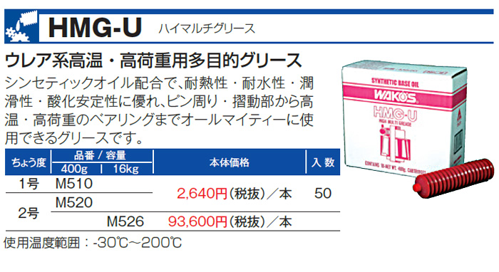 WAKO'S ワコーズ ハイマルチグリース No.1 HMG-U-1 M510 [400g