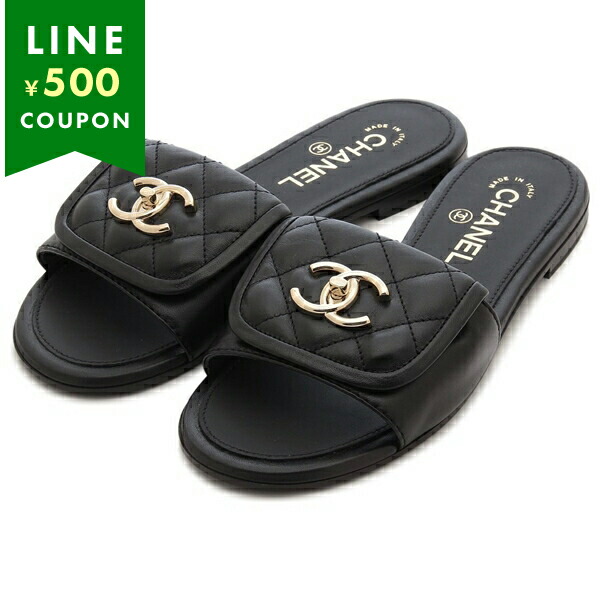CHANEL（シャネル） サンダル ミュール CCロゴ ブラック レディース