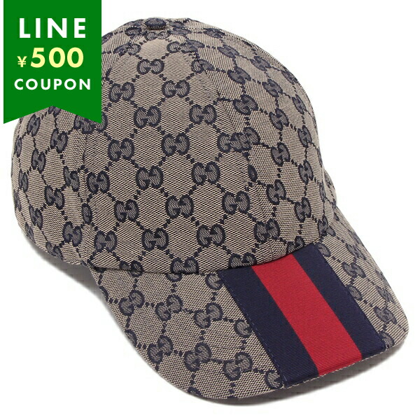 GUCCI（グッチ） 帽子 オリジナルGG ベースボールキャップ グレー