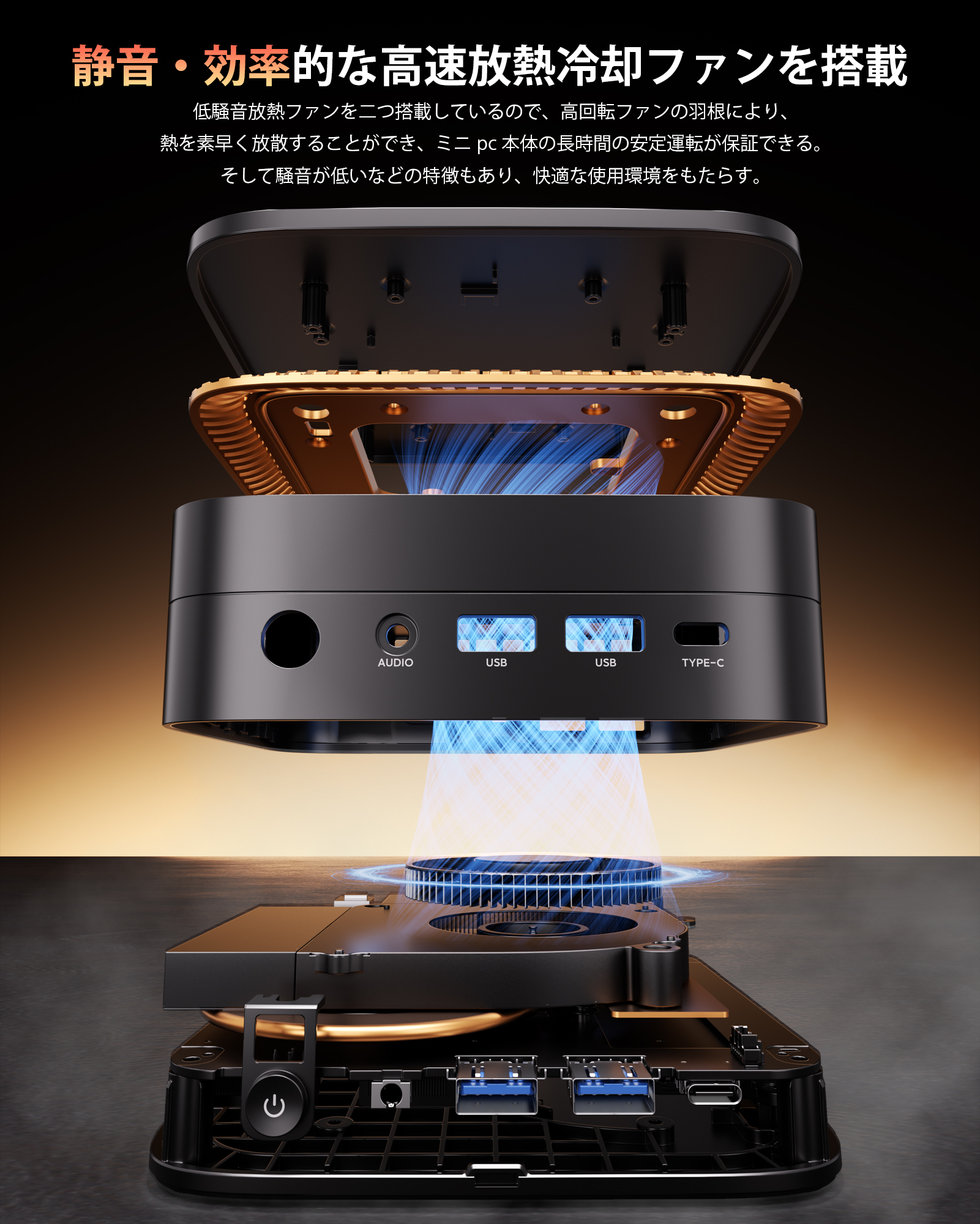 NIPOGI mini pc Ryzen 4300U 動作より安定 4C/4T 最大3.5GHz Win11 Pro