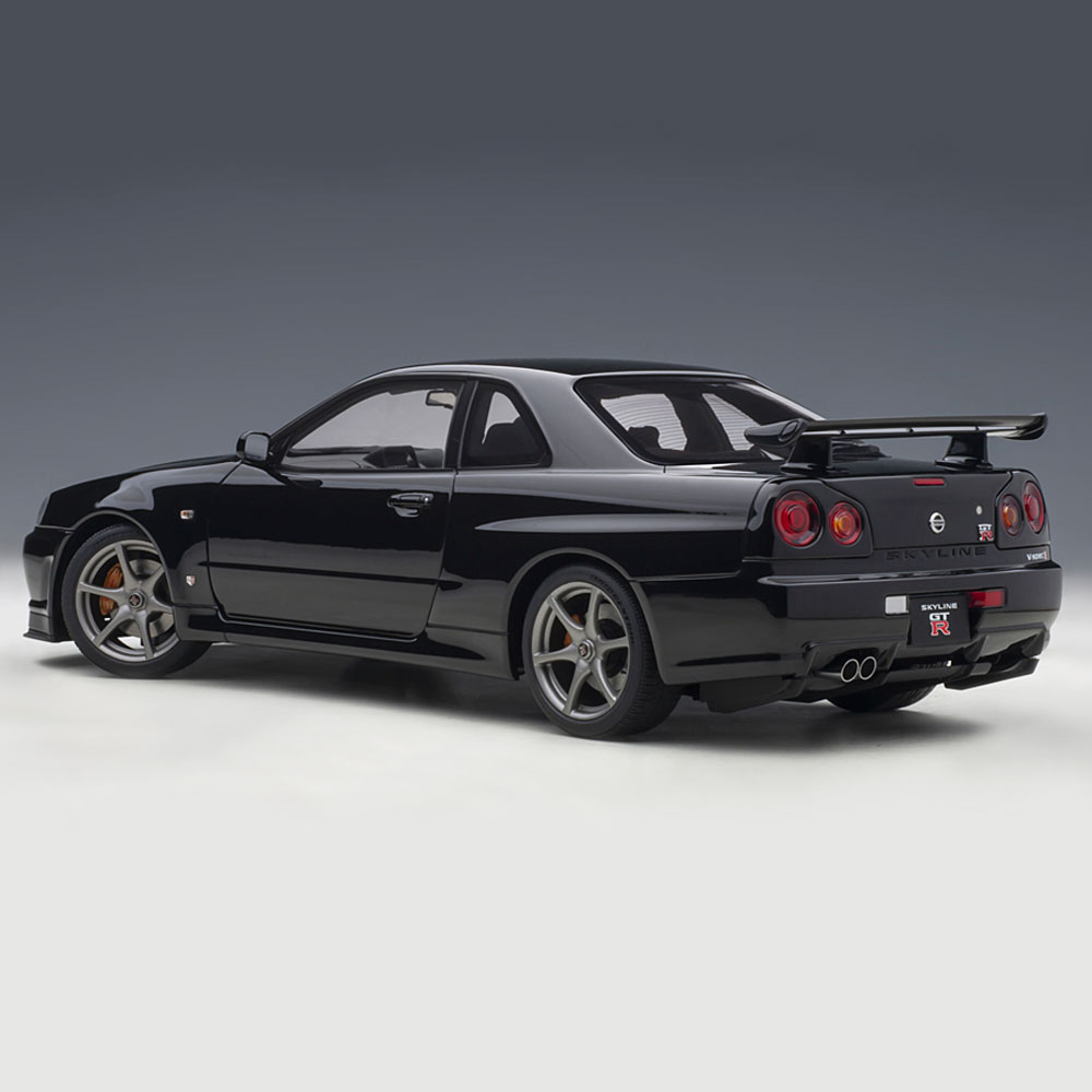 ミニカー 1/18 日産 スカイライン GT-R R34 Vスペック II ブラック