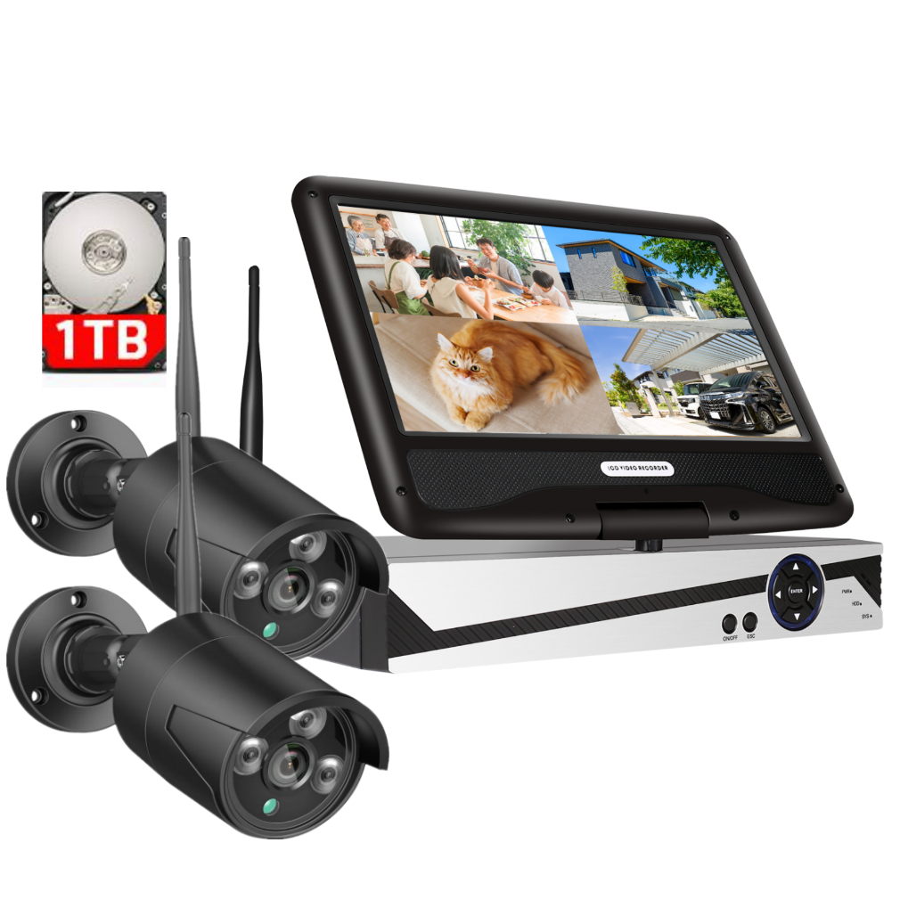 アキバガジェット 防犯カメラ 屋外 家庭用 セット ワイヤレス wifi