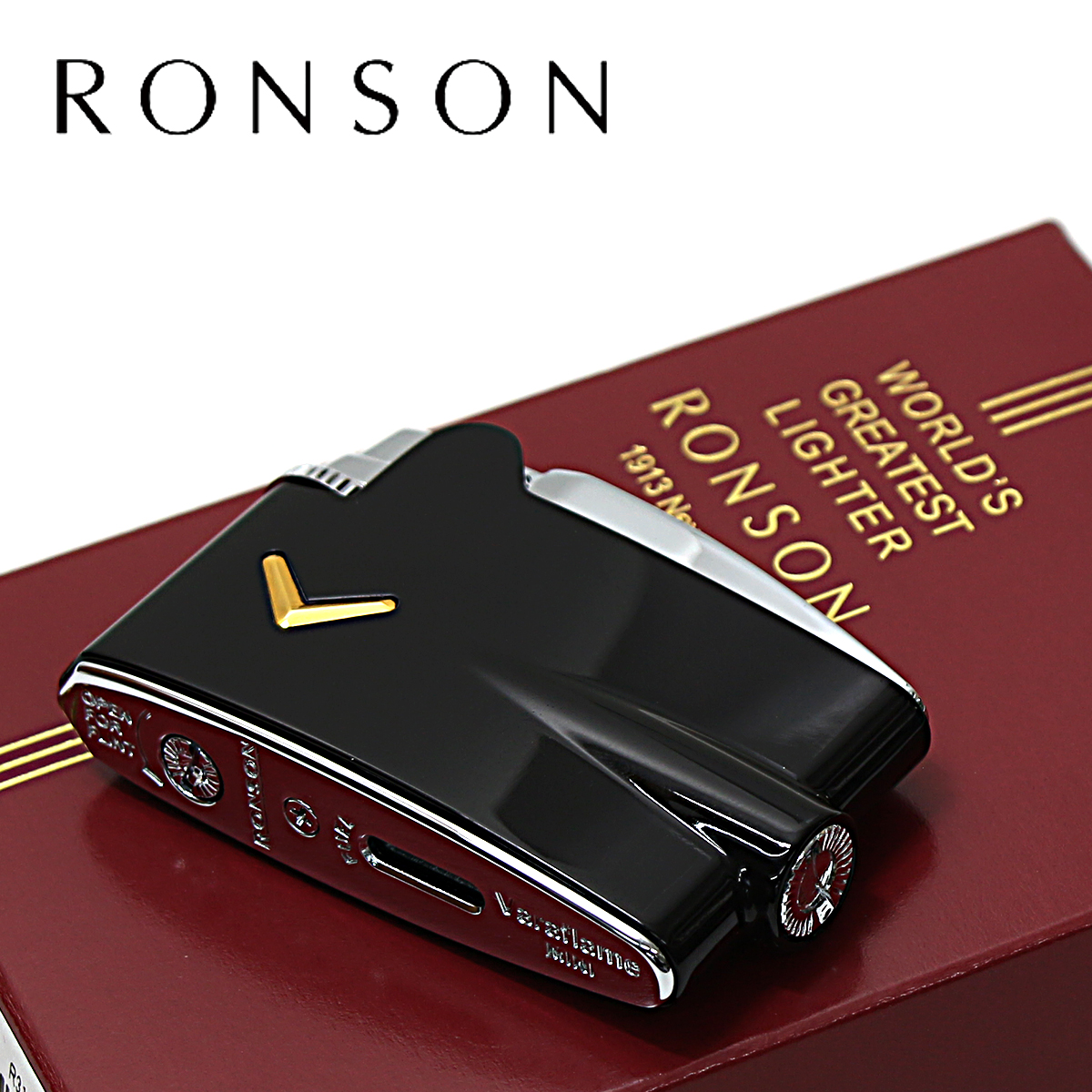 RONSON ロンソン ヴァラフレーム ミニ ブラック フリントガスライター